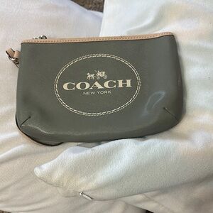 Coach Gray Wristlet
